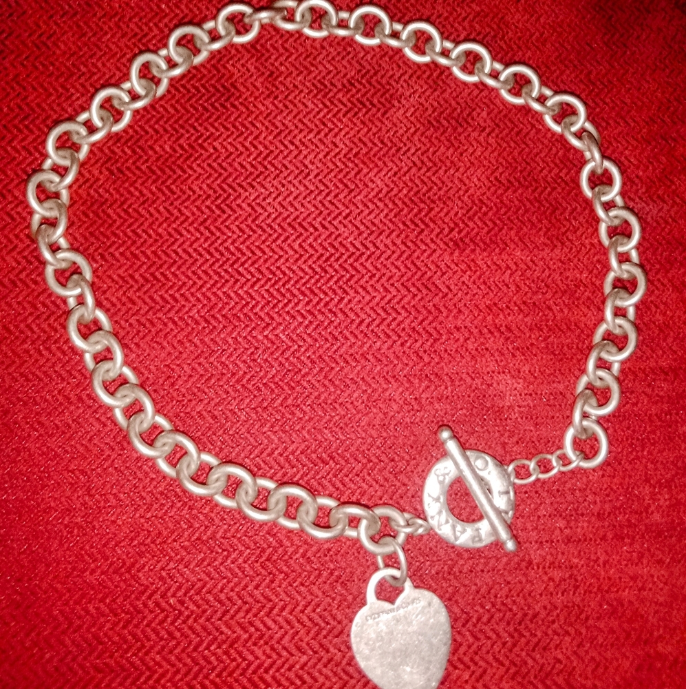 Tiffany and company vintage matching bracelet and necklace set.